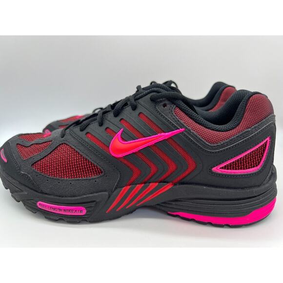 Nike Air Pegasus 2K5 Black Fire Red Pink Sneakers FJ1912-001 Men's Size 12 - Picture 2 of 12